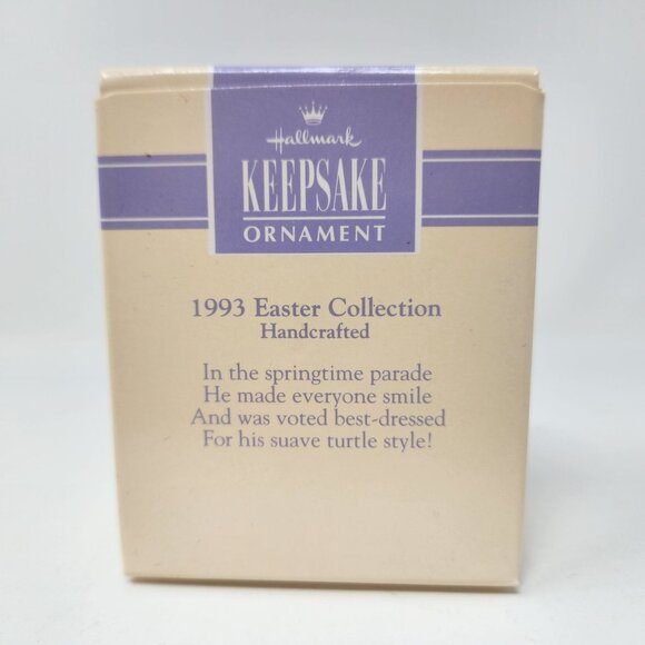 1994 Hallmark Vintage Keepsake Ornament "Best Dressed Turtle" Collectible - Picture 3 of 8